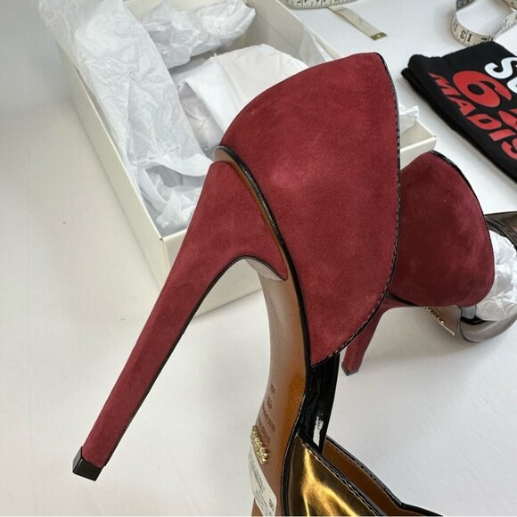 Schutz Women's NIB Spechio Bronze Metallic Suede Stiletto‎ Luxury Pump Size 9B - Picture 9 of 13